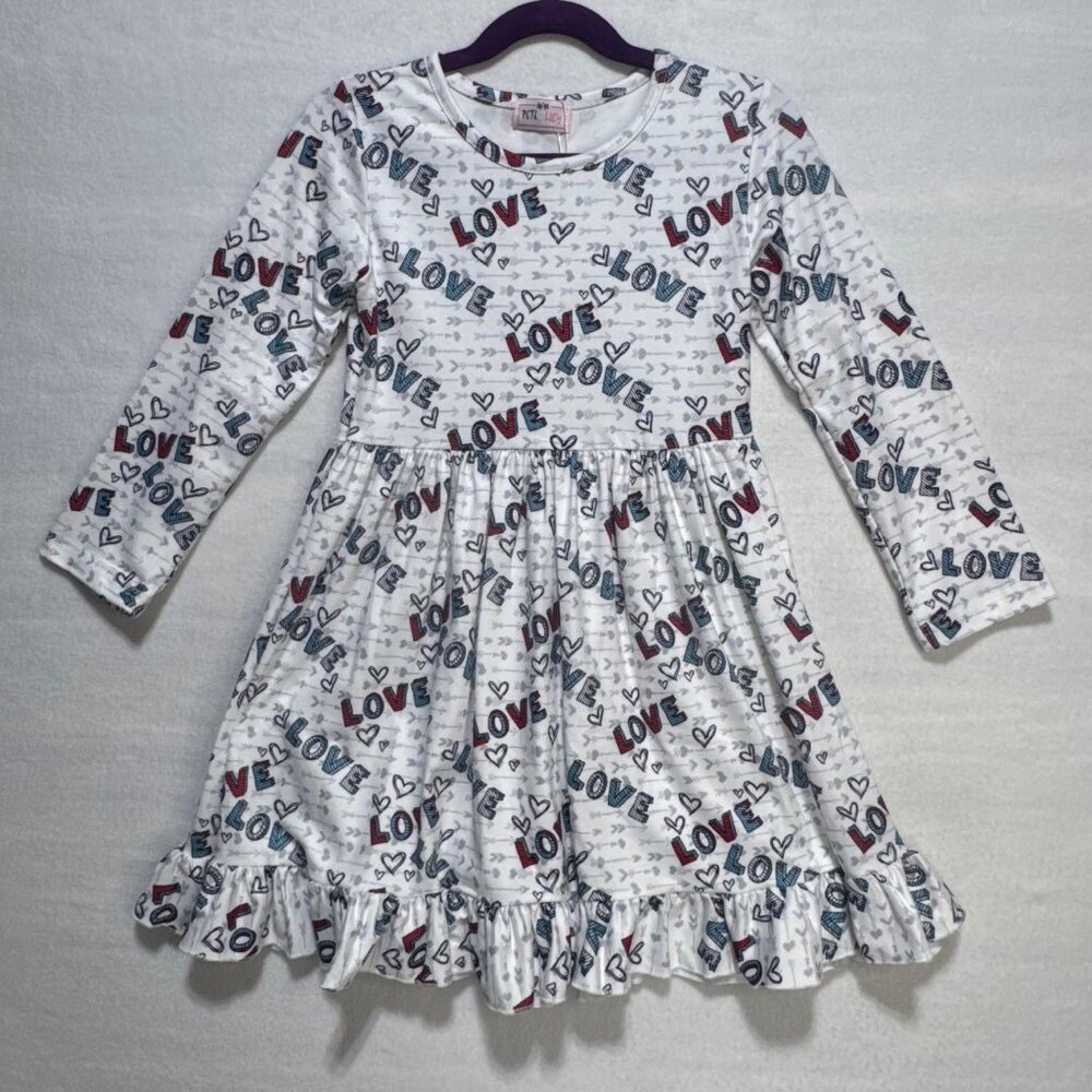 Girls Dress Size 5T Pete&Lucy Long Sleeve New with Tags